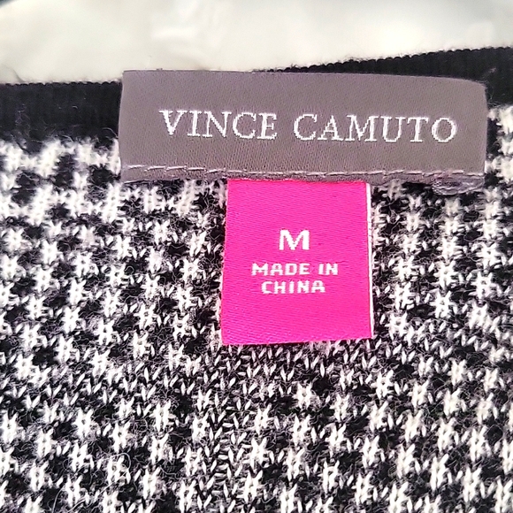 Long Vince Camuto Houndstooth Jacket - Picture 2 of 2
